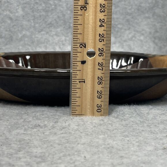 Pottery Craft USA Vintage‎ Stoneware 10" Au Gratin Baking Dish 572 Brown MCM - Picture 9 of 9